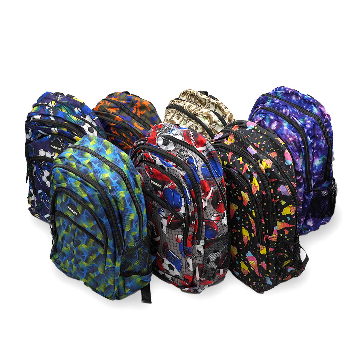14 Pc Random Assorted Novelty Backpacks | SeliniNY Wholesale