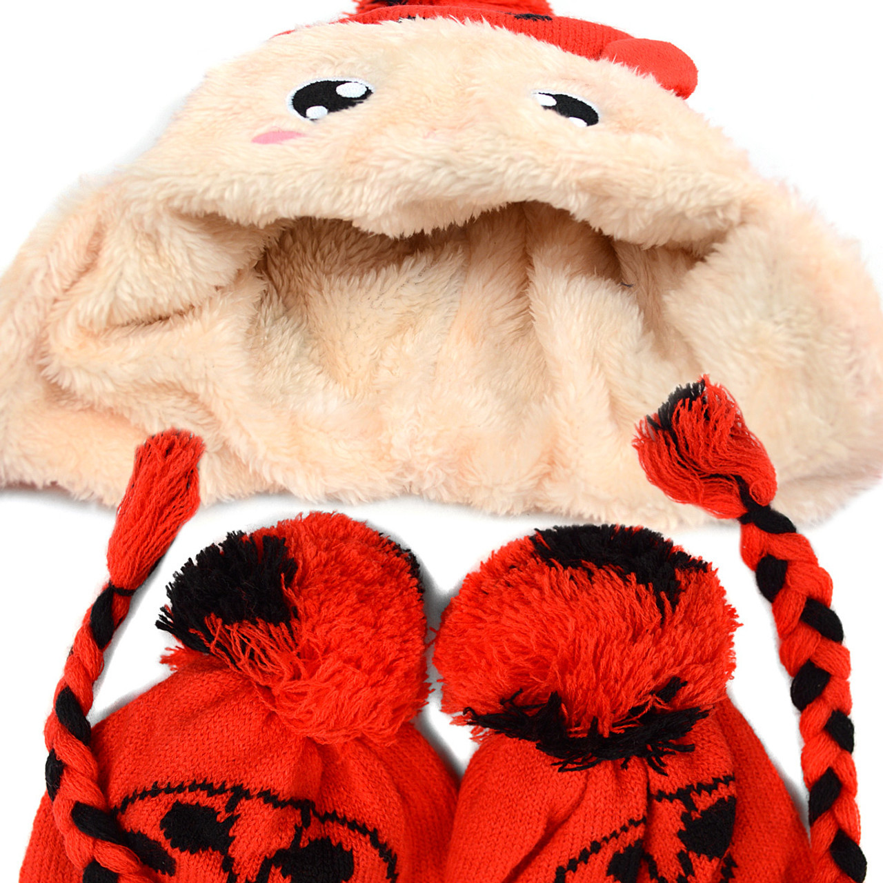 24 Pc Random Assorted Kids Winter Scarf and Hat Set -KKWS-24ASST