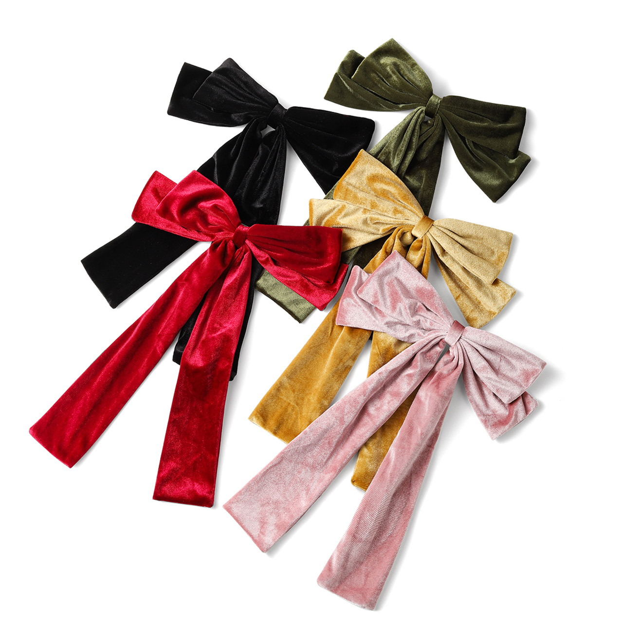 Velvet Ribbon Hair Clip -1HCP1000