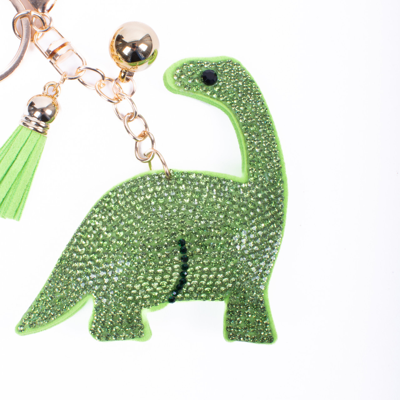 Bling Crystal Rhinestone Red Trex Dino Nugget Keychain-31691HY-G