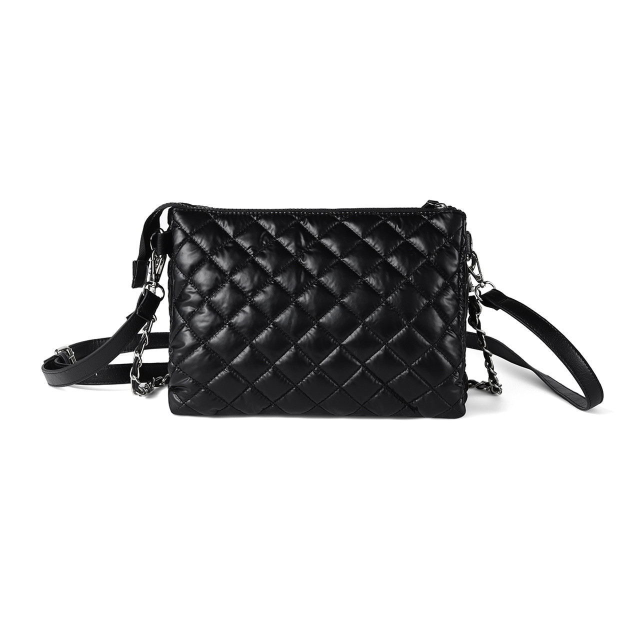 Ladies Nylon Puffer Quilt Bag Chain Décor Strap | SeliniNY Wholesale