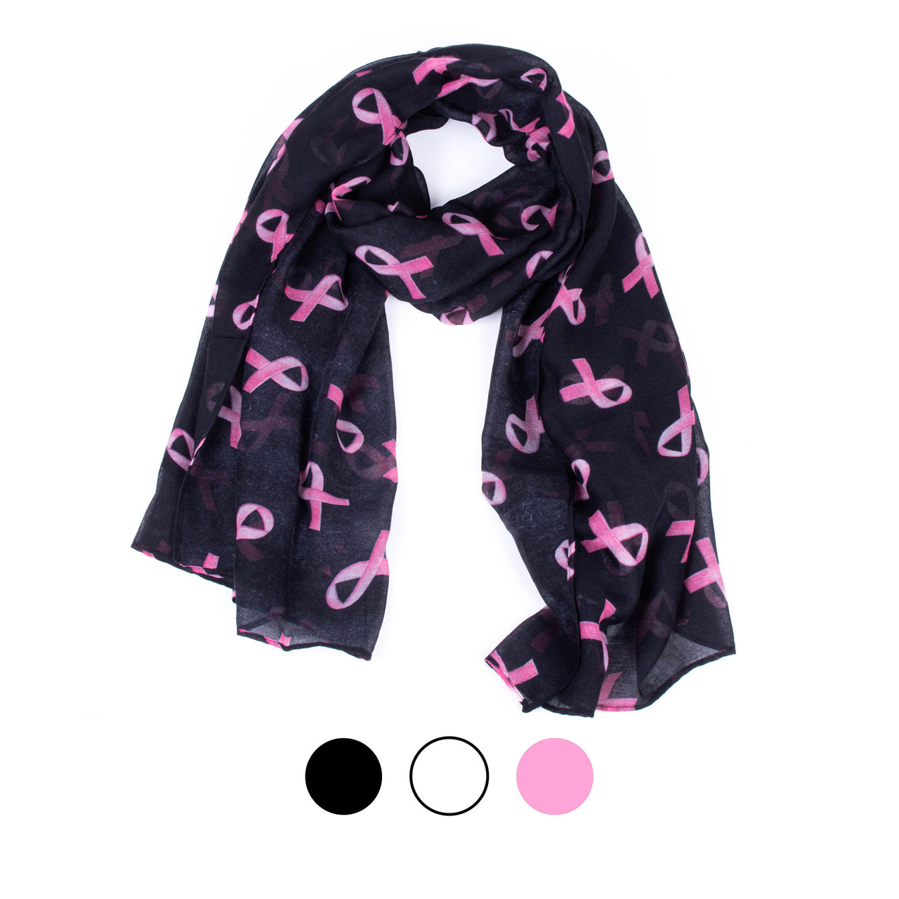 Ladies Breast Cancer Awareness Scarf -STPS03