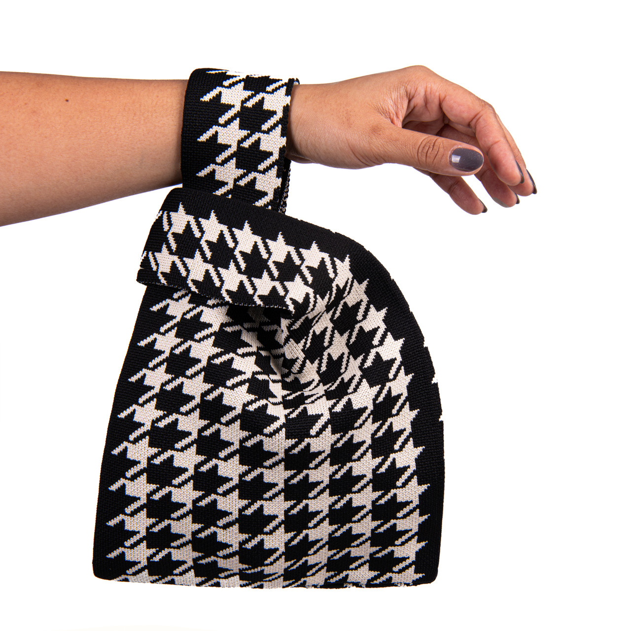 CHECKERED MINI Knit Tote Bag
