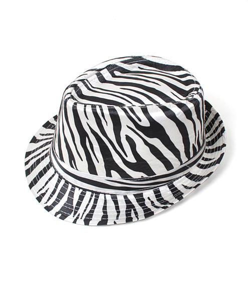 Fedora Hat - Zebra 6pc HT0302