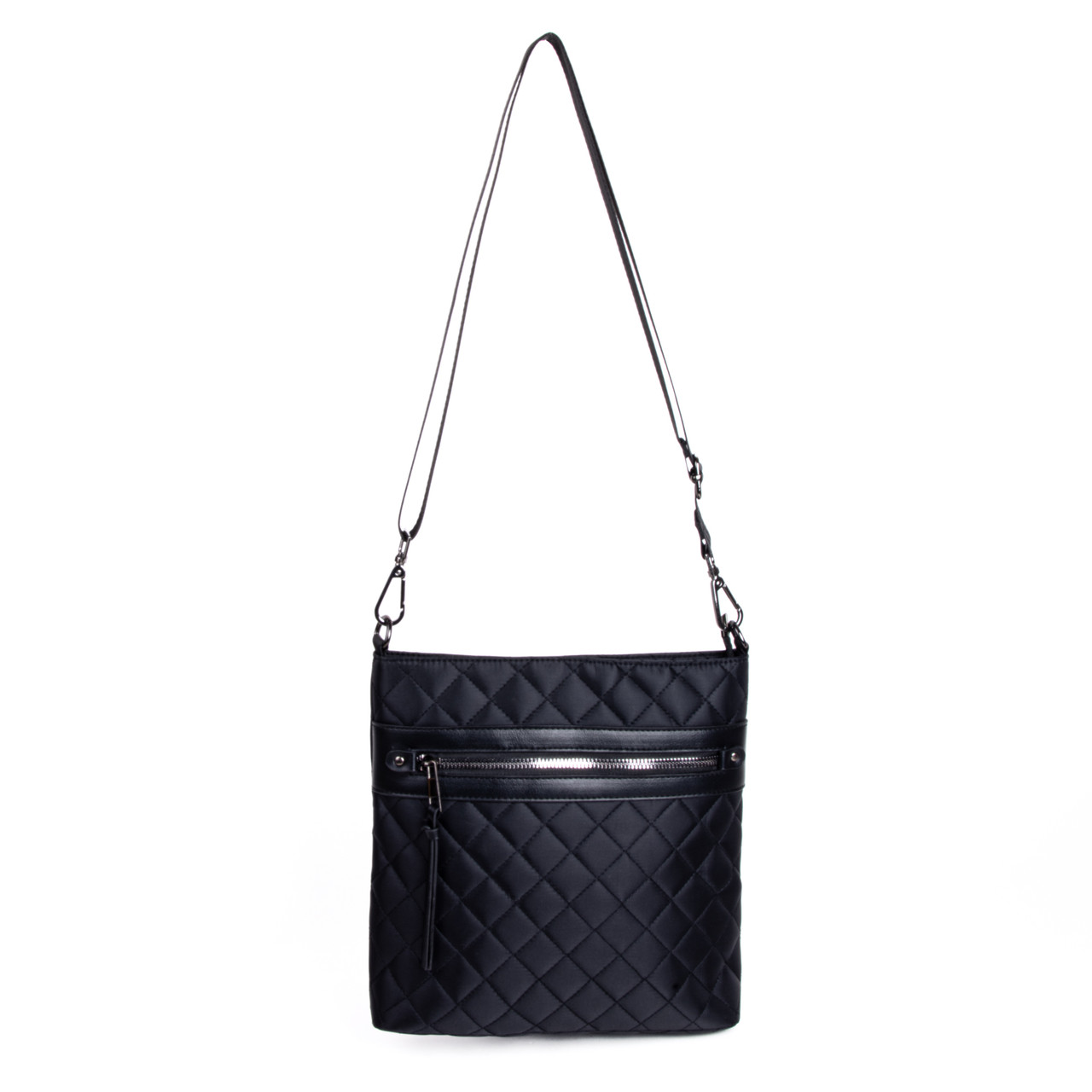 ★NlCK&NLCOLE★ CRYSTAL NYLON MINI BOSTON BAG_BLACK 문가영 착용] CRYSTAL NYLON MINI BOSTON BAG_BLACK - 닉앤니콜