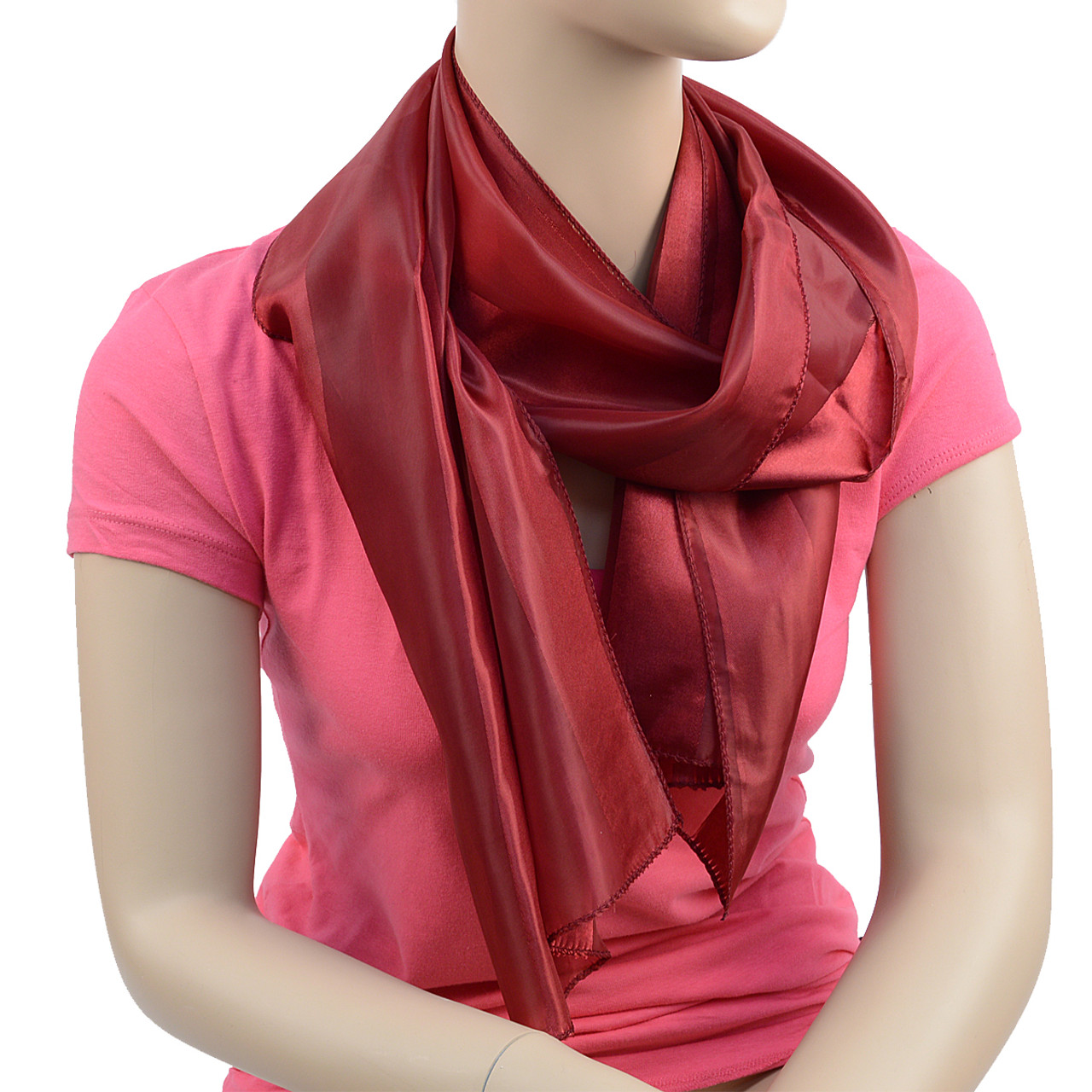 Allegoria scarf in polyester satin