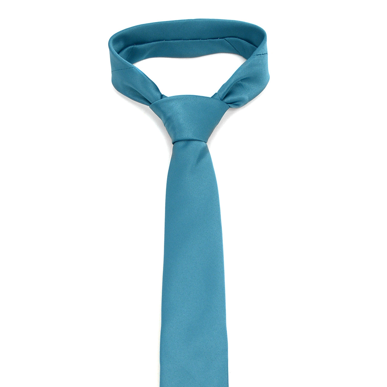 【2plan】23FW★ [MADE] Signature satin slim tie Satin Skinny Tie | Men's Wedding Ties