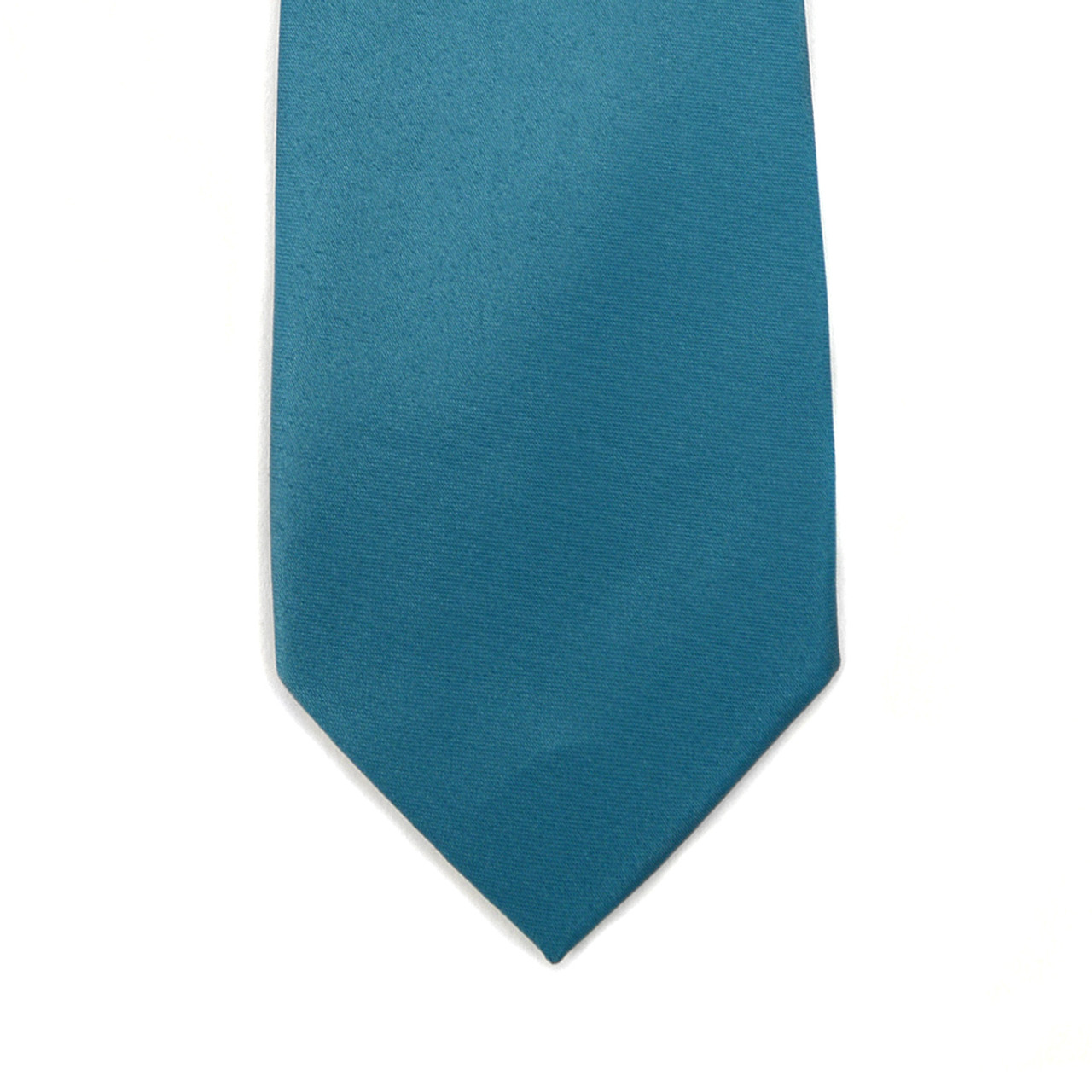 Poly Solid Satin Tie SLIM 2.75