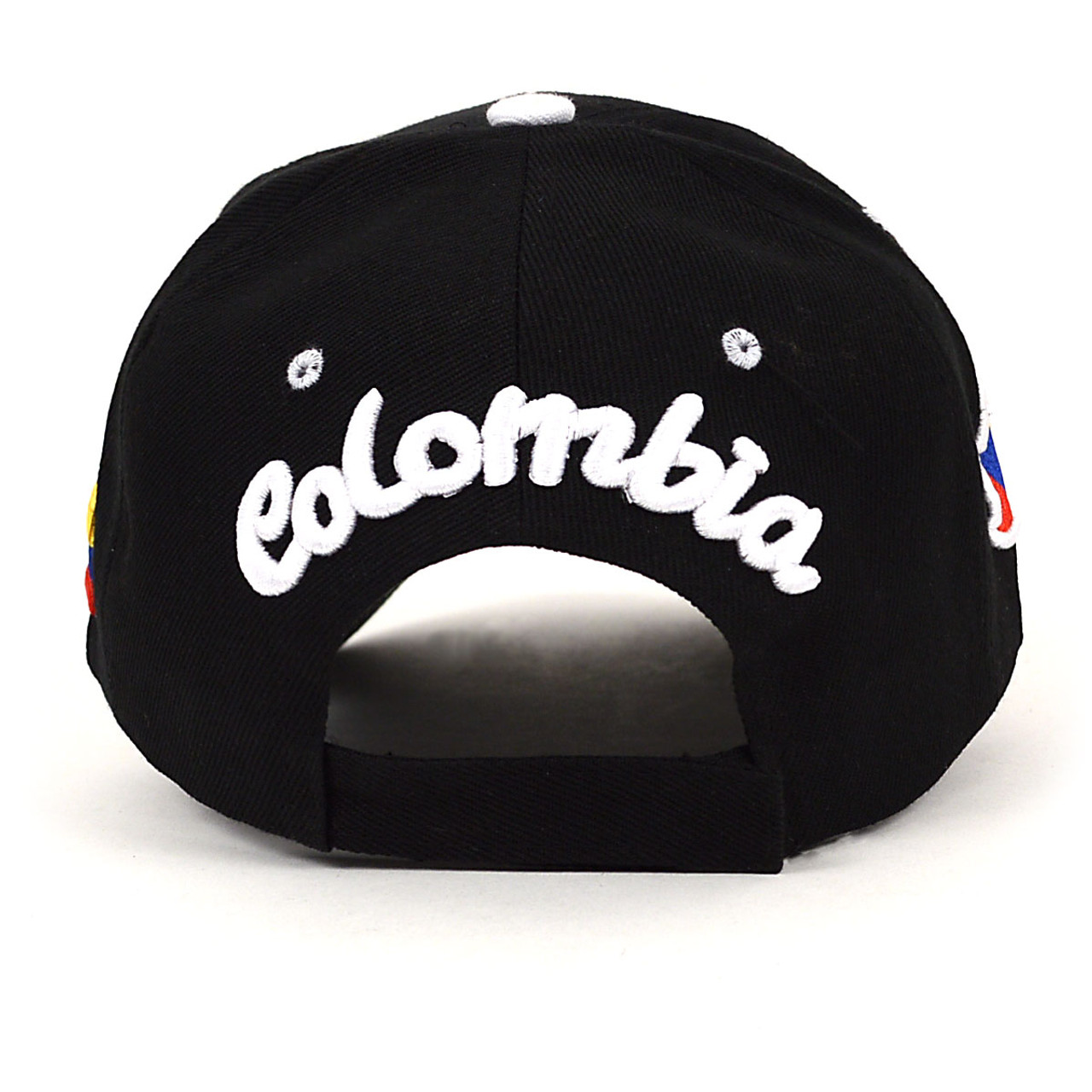 Colombia Black 3D Embroidered Baseball Cap, Hat EBC10306