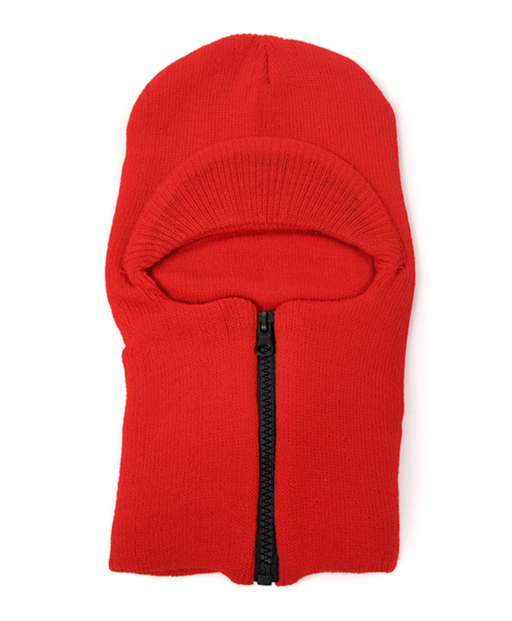 One Hole Face Mask/Ski Mask with Visor and Zipper Front - LH1004