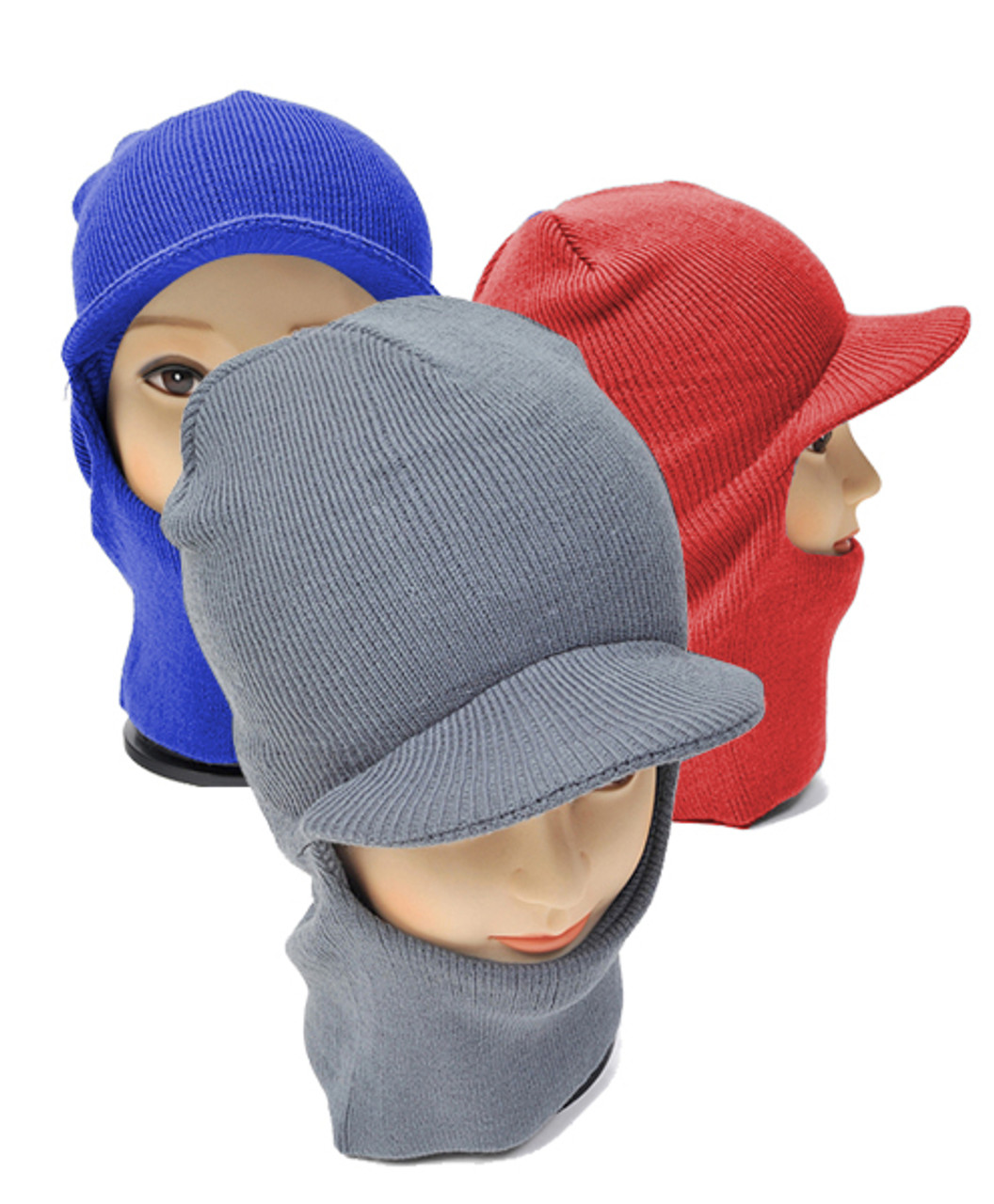 Winter Balaclava 2 Hole Face Ski Mask 10 Colors One Size Hood Beanie Cap  Unisex