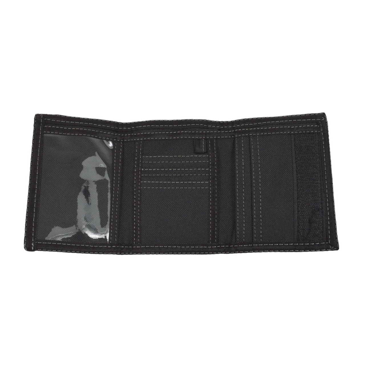 Men's Polyester Time Out Skull Tri-fold Velcro Wallets