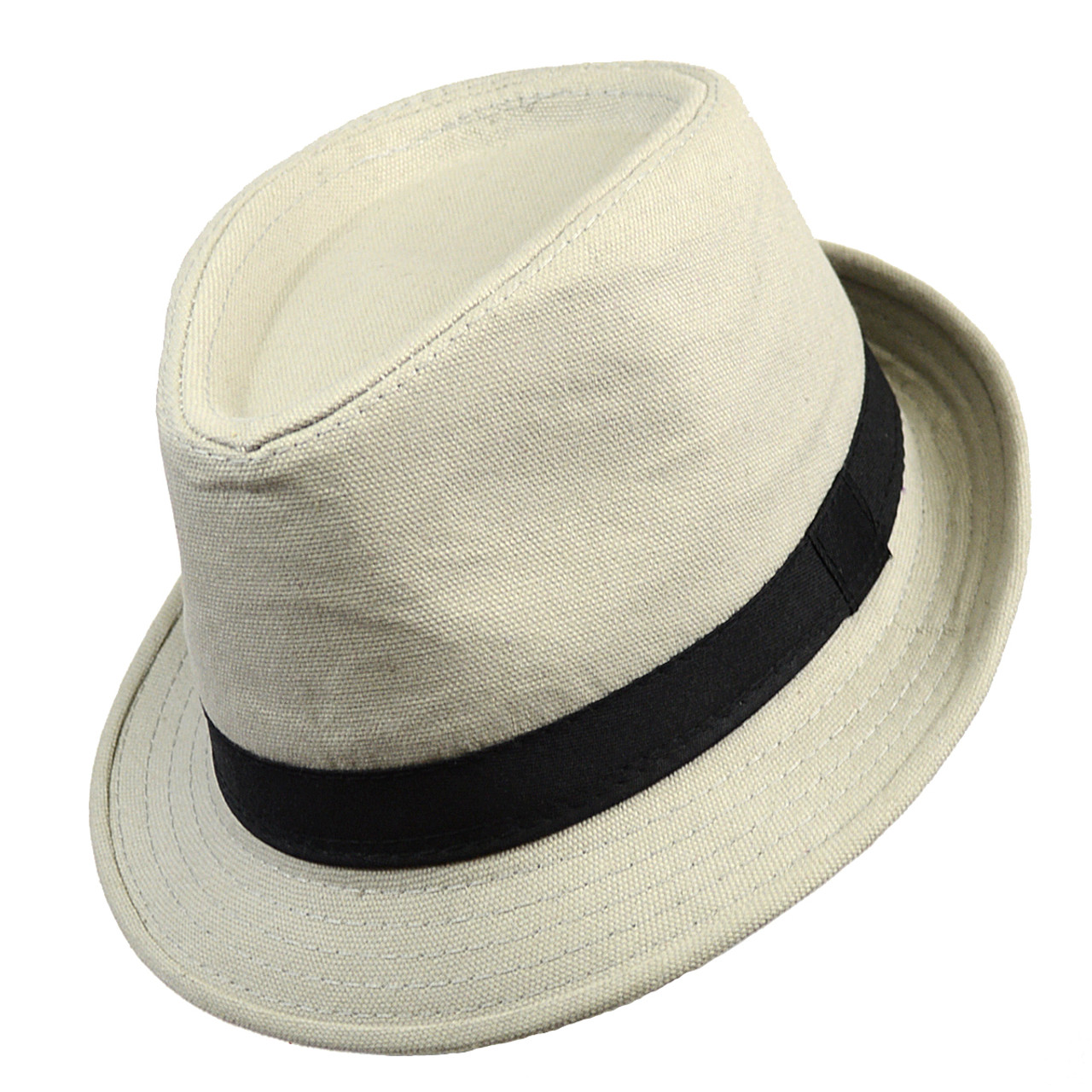 6pc Men's Spring/Summer Solid Fedora Hat H10342