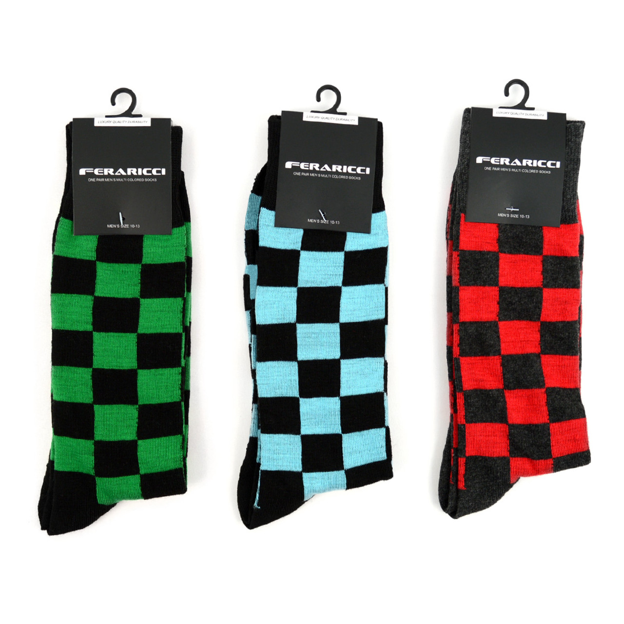 mens checkered socks