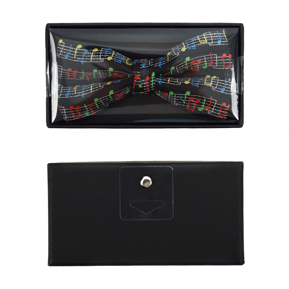Men's Music Note Banded Bow Tie