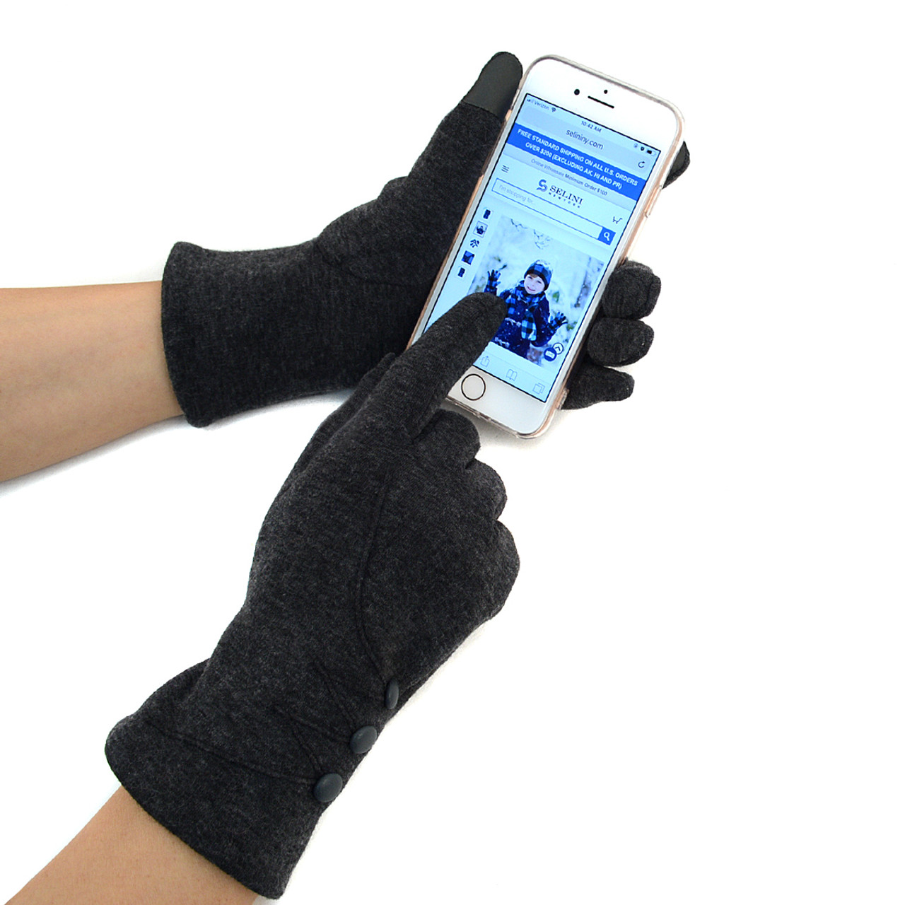 Gilbins Women's Soft And Warm Fuzzy Interior Lined Gloves With Touchscreen  Technology