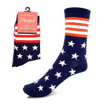 Women's American Flag, Stars & Stripes Novelty Socks - LNVS1817