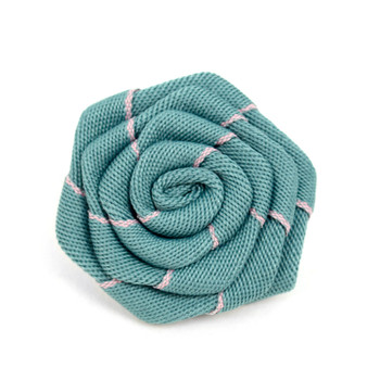 Men's Fabric Flower Boutonniere Clutch Back Lapel Pins - FLP1803