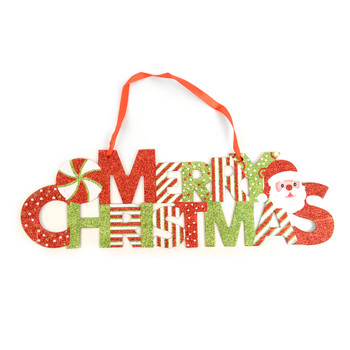  Merry Christmas Glitter Wall Hanging Indoor Sign - XWDC5303