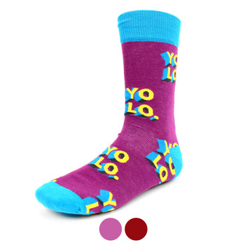 Men's "YOLO"Novelty Socks - NVS1905