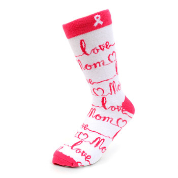 Women's Love Mom Novelty Socks - LNVS19344-WH Women's Love Mom Novelty Socks - LNVS19344-WH
