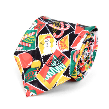 Men's Poly Woven Jacquard Christmas Neckties - XMT1806