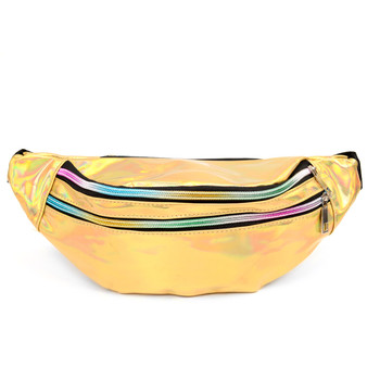 Gold Iridescent Holographic Waist Fanny Pack - LFBG1301