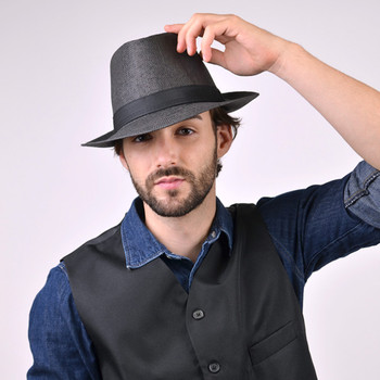 Spring/Summer Wide Brim Fedora Hat - H180601 Spring/Summer Wide Brim Fedora Hat - H180601