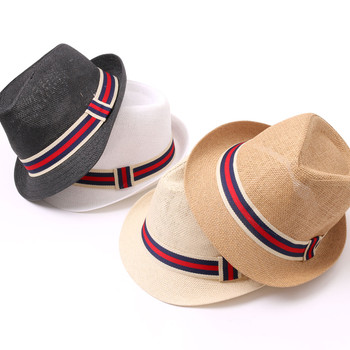 Men's Fedora Hat with Striped band - H180603 Men's Fedora Hat with Striped band - H180603