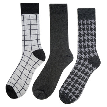 Assorted Pack (3 Pairs) Men's Casual Fancy Crew Socks 3PKS-DRSY12 Assorted Pack (3 Pairs) Men's Casual Fancy Crew Socks 3PKS-DRSY12