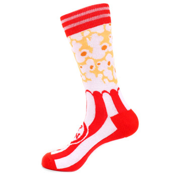 Men's Popcorn Novelty Socks - NVS19509-RD Men's Popcorn Novelty Socks - NVS19509-RD