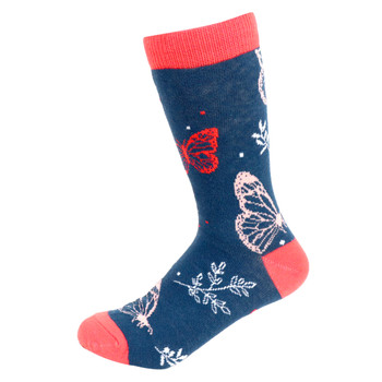 Women's Butterfly Novelty Socks - LNVS19503-NV Women's Butterfly Novelty Socks - LNVS19503-NV