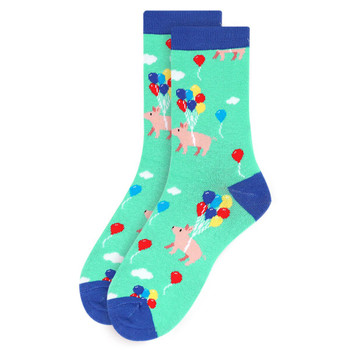 Women's Pig Novelty Socks - LNVS19545-TL Women's Pig Novelty Socks - LNVS19545-TL