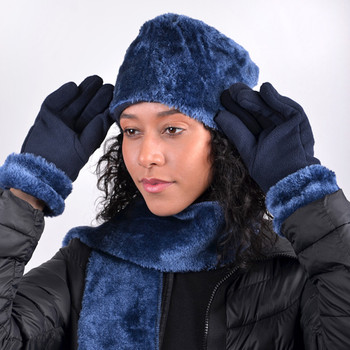 Women's Faux Fur and Fleece Winter Set - WNSET61