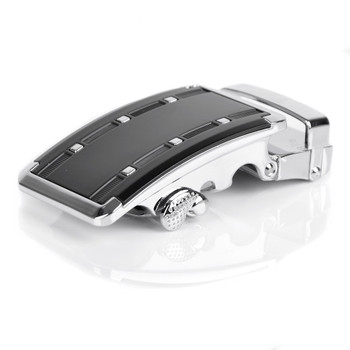 Men's Genuine Leather Sliding Buckle Ratchet Belt -MGLBB9