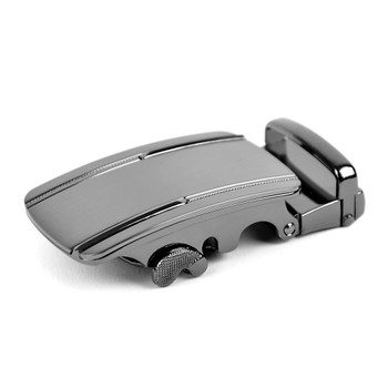 Men's Genuine Leather Sliding Buckle Ratchet Belt- MGLBB28