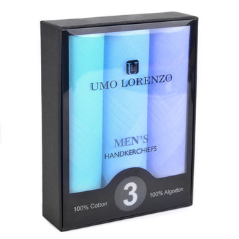 Men's 3pc. Boxed Fancy Cotton Handkerchiefs MSCB1563