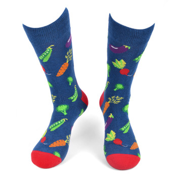 Men's Vegetables Novelty Socks - NVS19554-CHAR Men's Vegetables Novelty Socks - NVS19554-CHAR