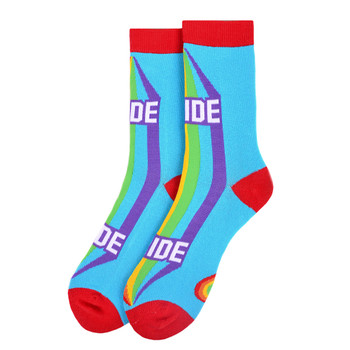 Women's PRIDE Novelty Socks - LNVS19428-SKBL