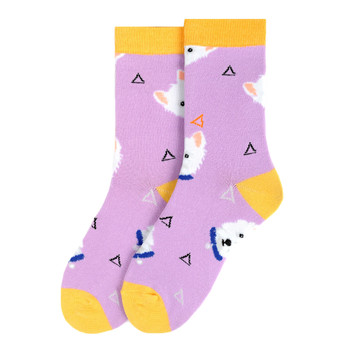 Women's Dog Novelty Socks - LNVS19421-LAV Women's Dog Novelty Socks - LNVS19421-LAV