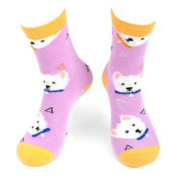 Women's Dog Novelty Socks - LNVS19421-LAV Women's Dog Novelty Socks - LNVS19421-LAV