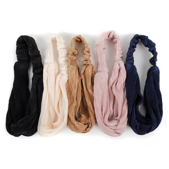 12pc Assorted Ladies Criss Cross Pleated Solid Headbands - 12EHB1013 12pc Assorted Ladies Criss Cross Pleated Solid Headbands - 12EHB1013