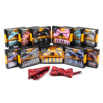 12pc Pack Assorted Striped Pattern Men's Bow Tie & Matching Hanky BTHB1000STP 12pc Pack Assorted Striped Pattern Men's Bow Tie & Matching Hanky BTHB1000STP