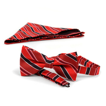 12pc Pack Assorted Striped Pattern Men's Bow Tie & Matching Hanky BTHB1000STP 12pc Pack Assorted Striped Pattern Men's Bow Tie & Matching Hanky BTHB1000STP