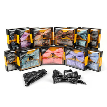 12pc Pack Assorted Paisley Pattern Men's Bow Tie & Matching Hanky BTHB3812PSY 12pc Pack Assorted Paisley Pattern Men's Bow Tie & Matching Hanky BTHB3812PSY