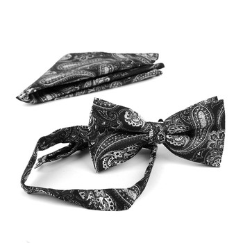 12pc Pack Assorted Paisley Pattern Men's Bow Tie & Matching Hanky BTHB3812PSY