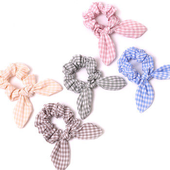 12pc Checkered Scrunchy Bow - 12SHS-BOW-1 12pc Checkered Scrunchy Bow - 12SHS-BOW-1