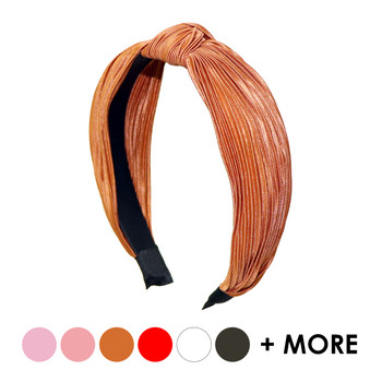 Pleated Solid "C" Shaped Head Band - PHB1004 Pleated Solid "C" Shaped Head Band - PHB1004