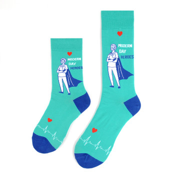 Health Care Heroes -Modern Heroes- Premium Socks - NVSX2008-TL Health Care Heroes -Modern Heroes- Premium Socks - NVSX2008-TL
