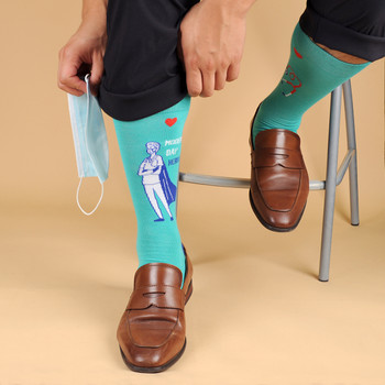 Health Care Heroes -Modern Heroes- Premium Socks - NVSX2008-TL Health Care Heroes -Modern Heroes- Premium Socks - NVSX2008-TL